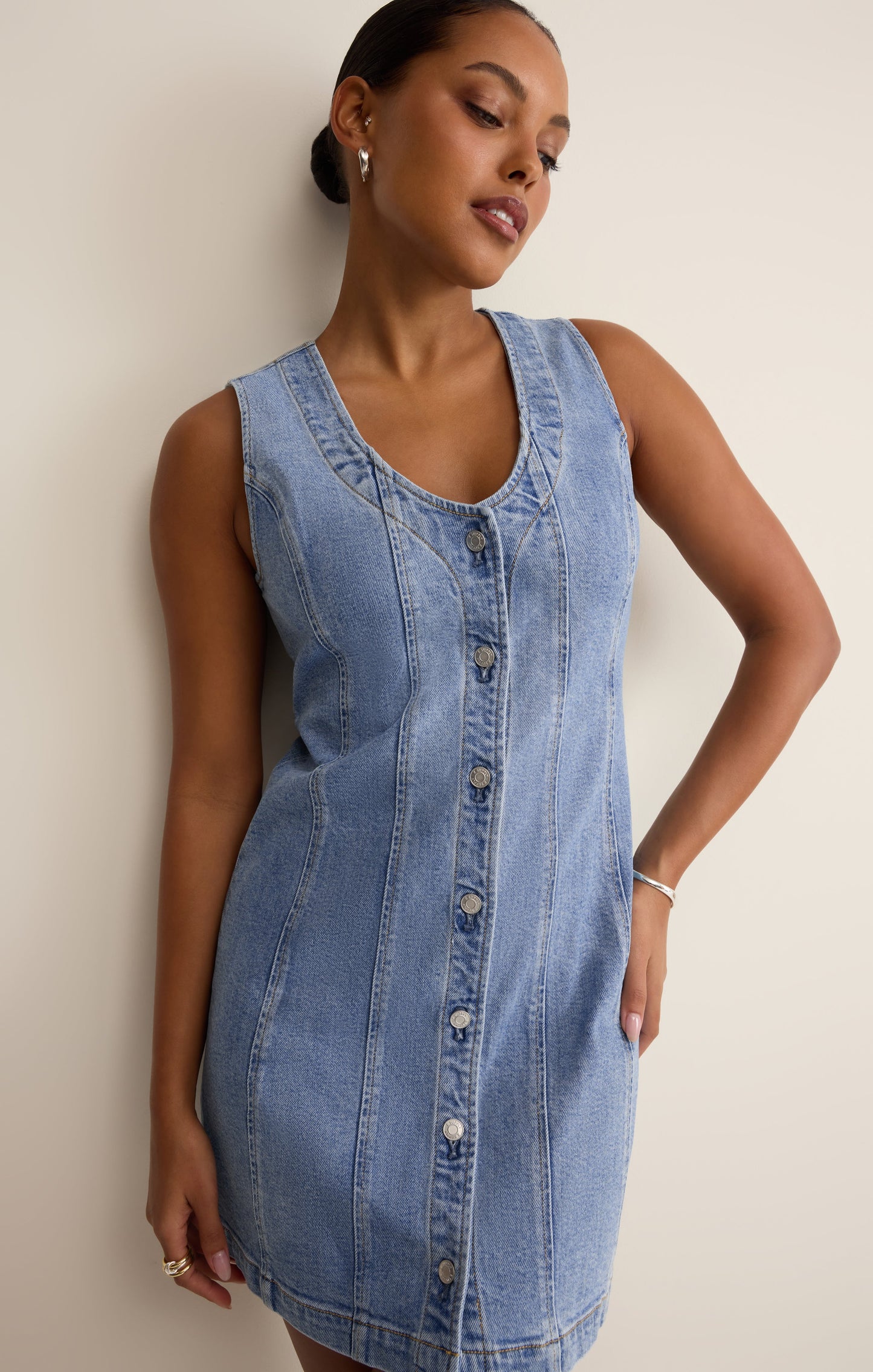 Jolie Denim Mini Dress