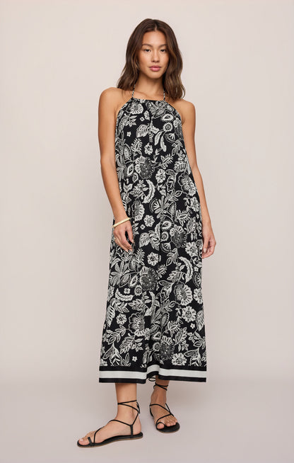 Viento Luz Floral Midi Dress