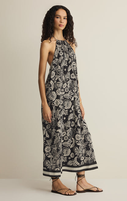 Viento Luz Floral Midi Dress
